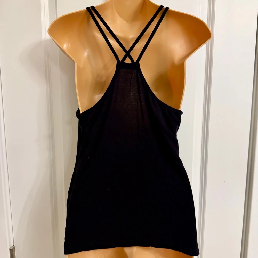 Black Graphic Pajama Tank Top - Picture 5 of 6